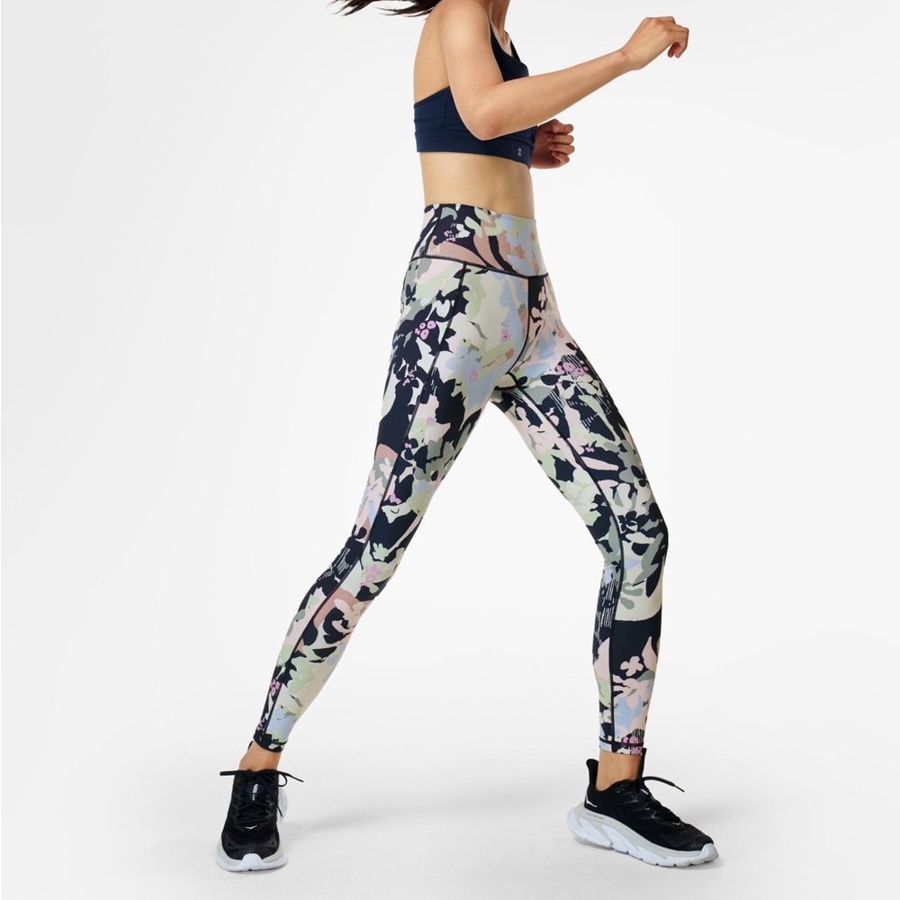 Sweaty Betty Super Sculpt High-Rise Floral Print Performance Leggings